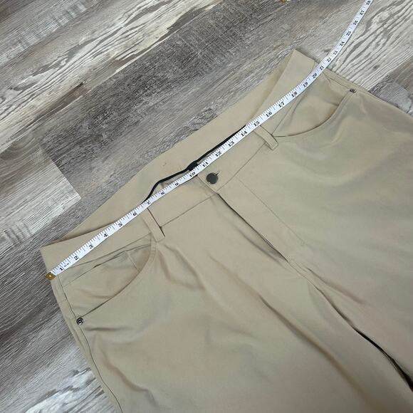Lululemon ABC Pants 42 Beige Stretch Classic Chino Trousers Travel Work - Picture 7 of 9